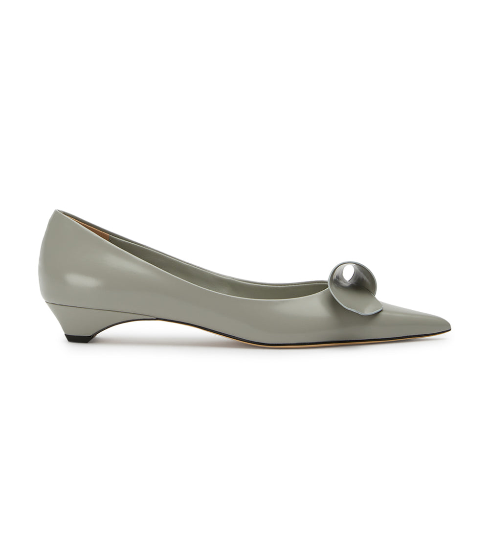 Essence Grey Hi Shine Flats - Tony Bianco