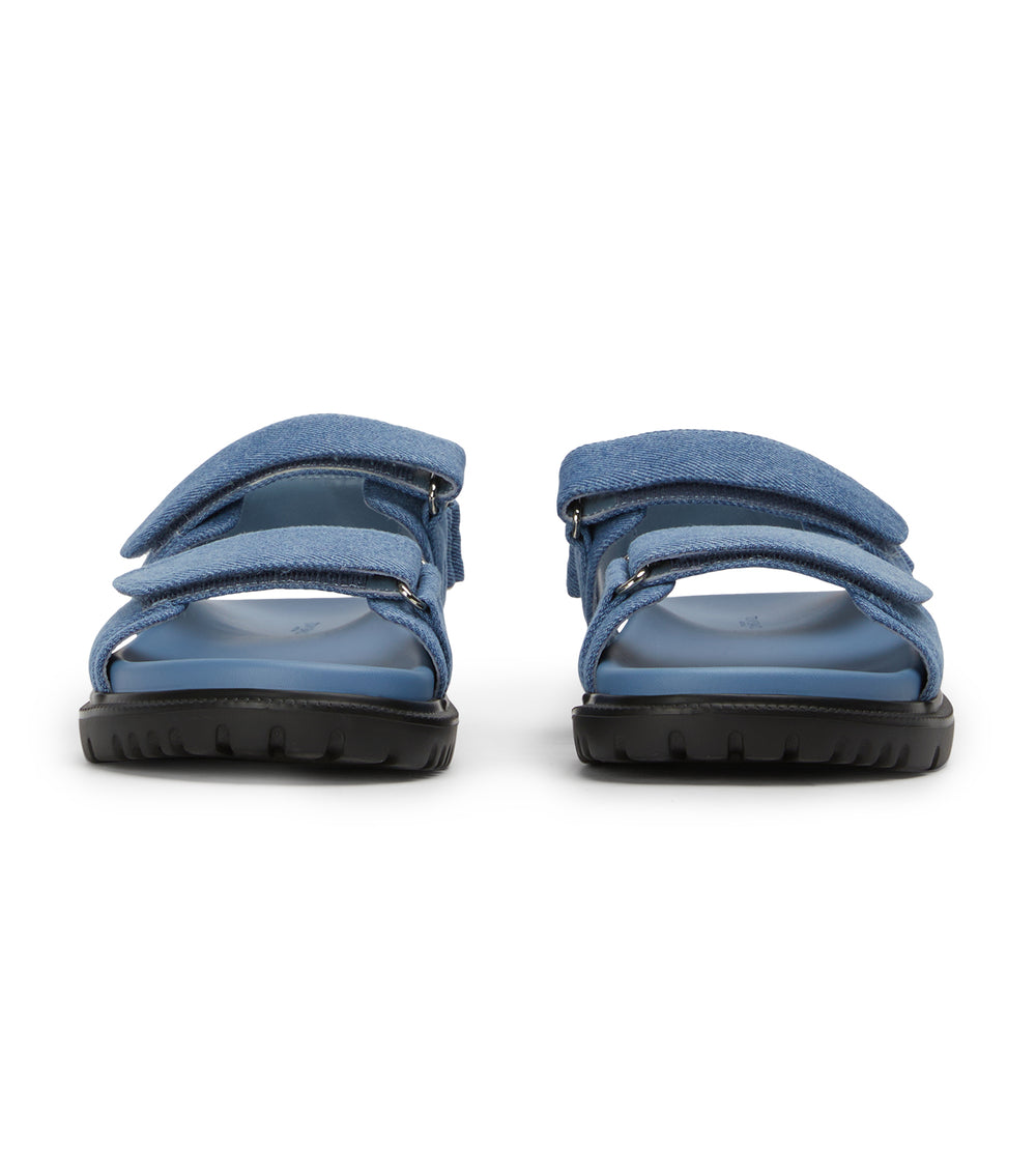 Falcon Washed Denim Sandals - Tony Bianco