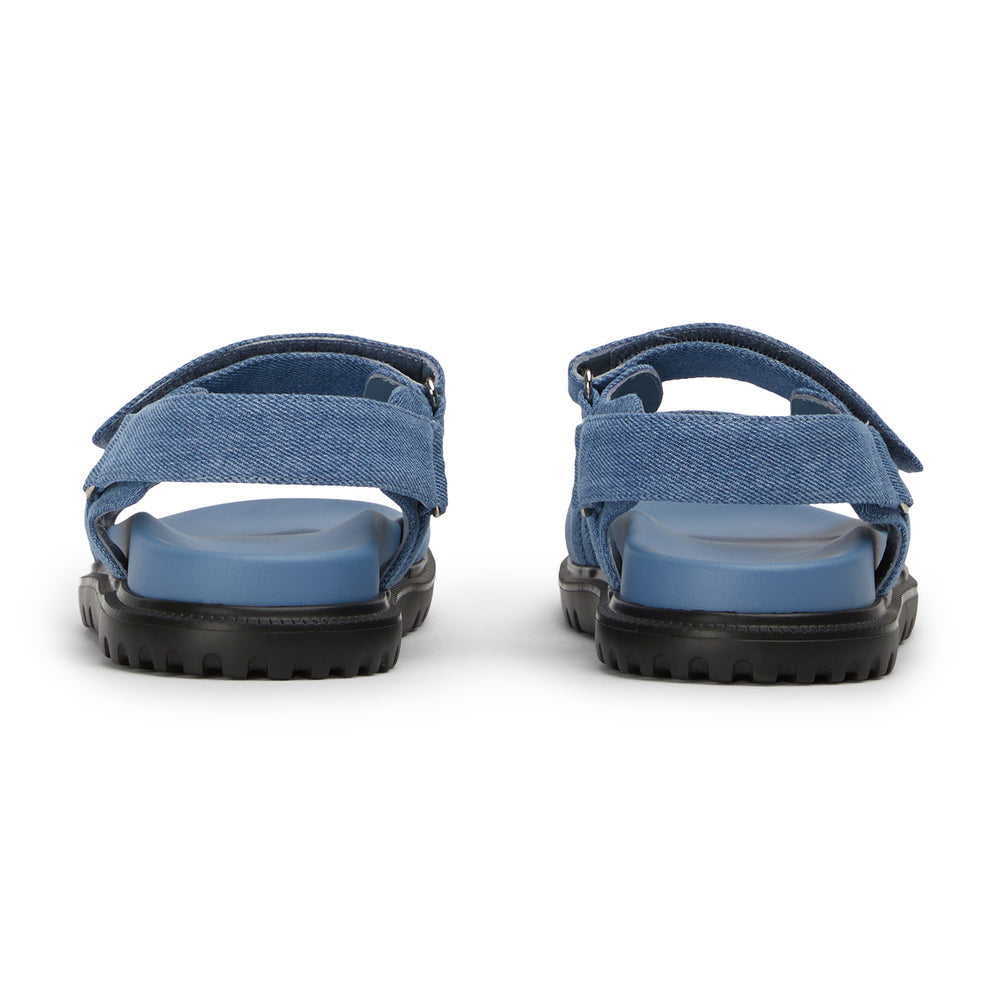 Falcon Washed Denim Sandals - Tony Bianco