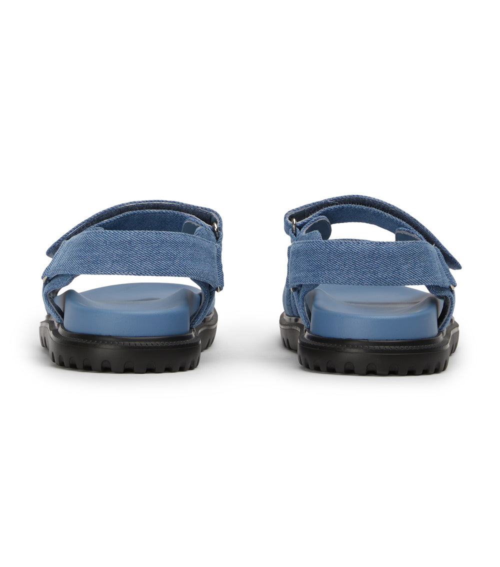 Falcon Washed Denim Sandals - Tony Bianco