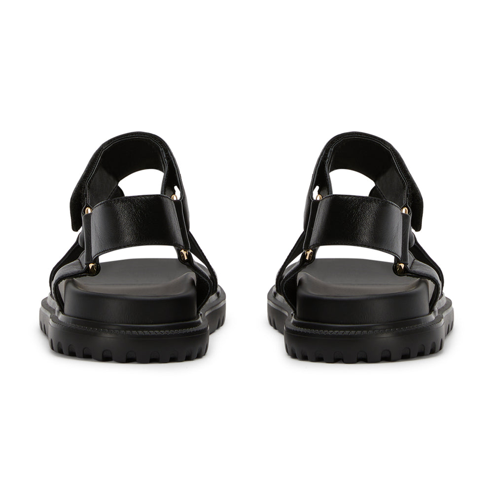 Fanatic Black Nappa Sandals - Tony Bianco