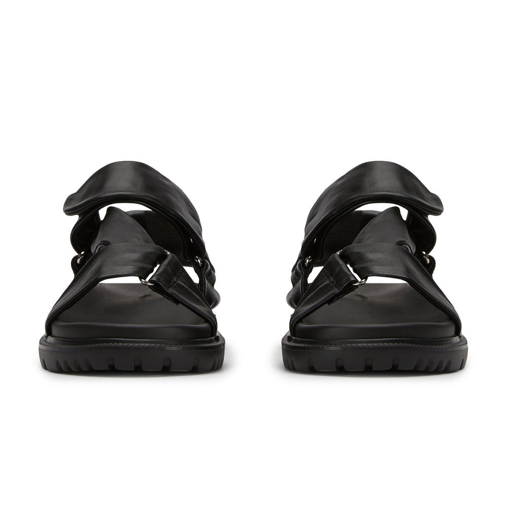 Fantasia Black Nappa Sandals - Tony Bianco