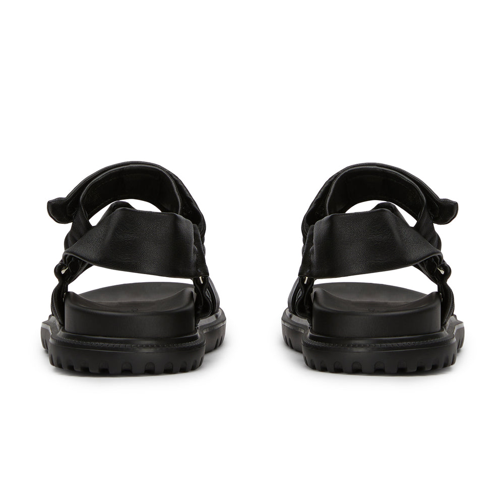 Fantasia Black Nappa Sandals - Tony Bianco