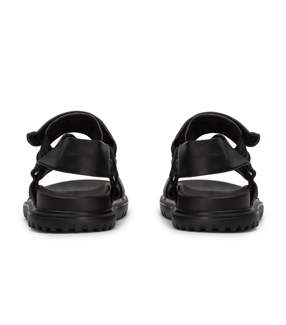 Fantasia Black Nappa Sandals - Tony Bianco