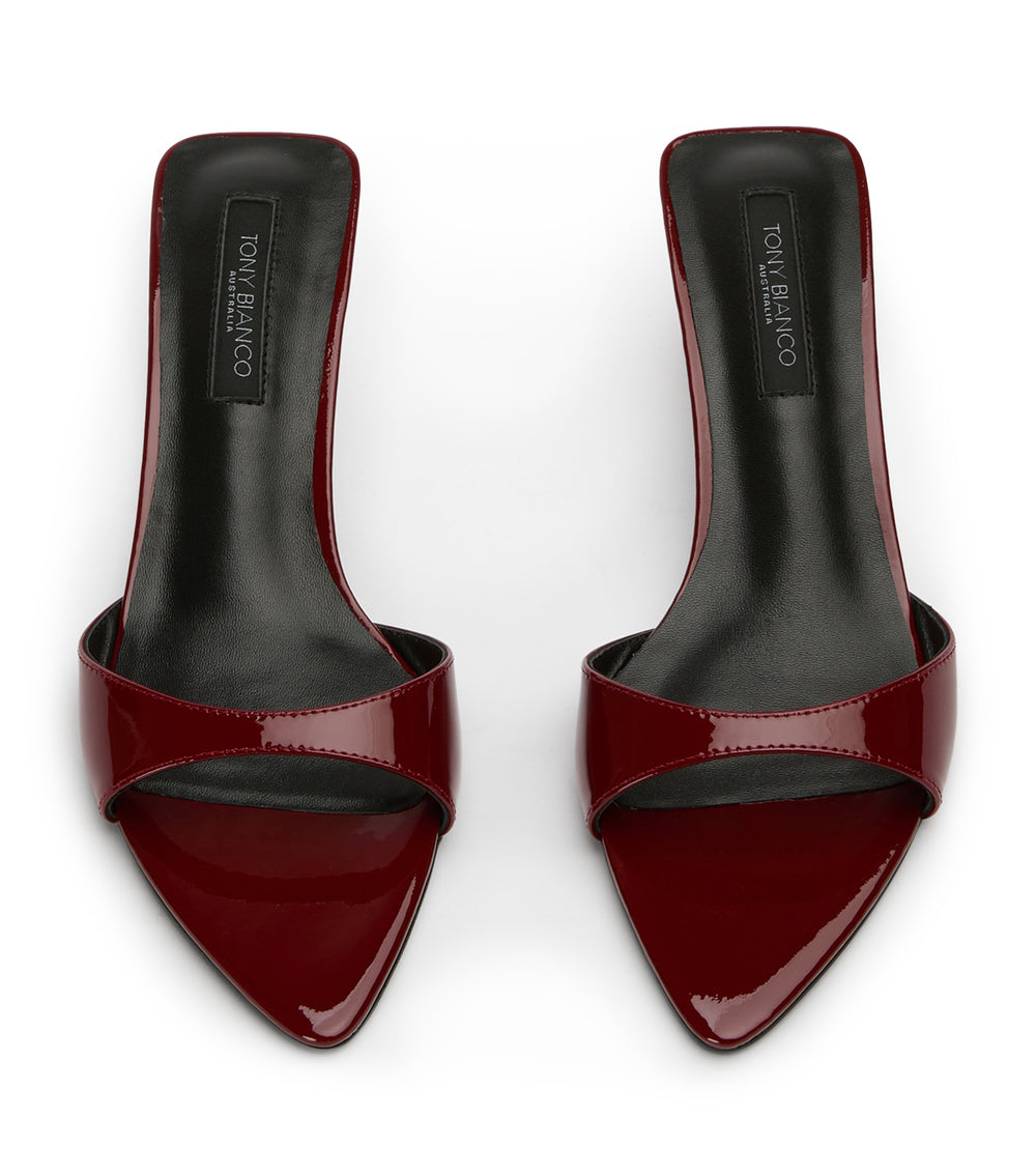 Fiesta Bordeaux Patent Heels - Tony Bianco