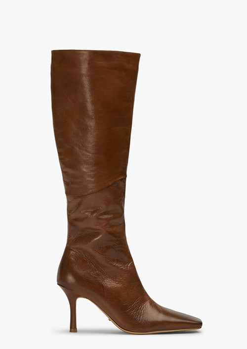 Fiesty Cognac Vintage Calf Boots