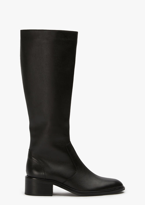 Flaunt Black Como Calf Boots