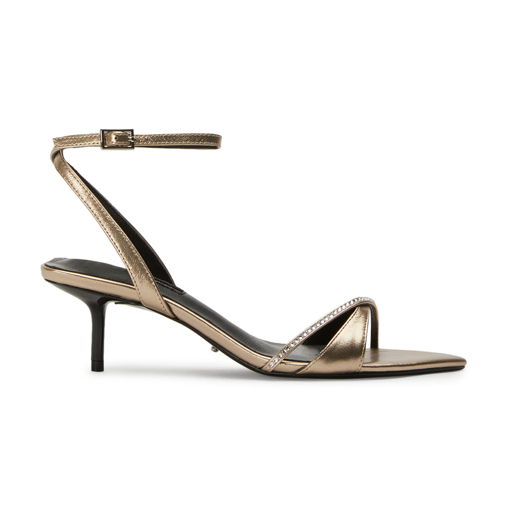 Fortune Amber Nappa Metallic Heels - Tony Bianco