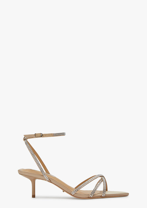 Fritz Nude Satin Heels