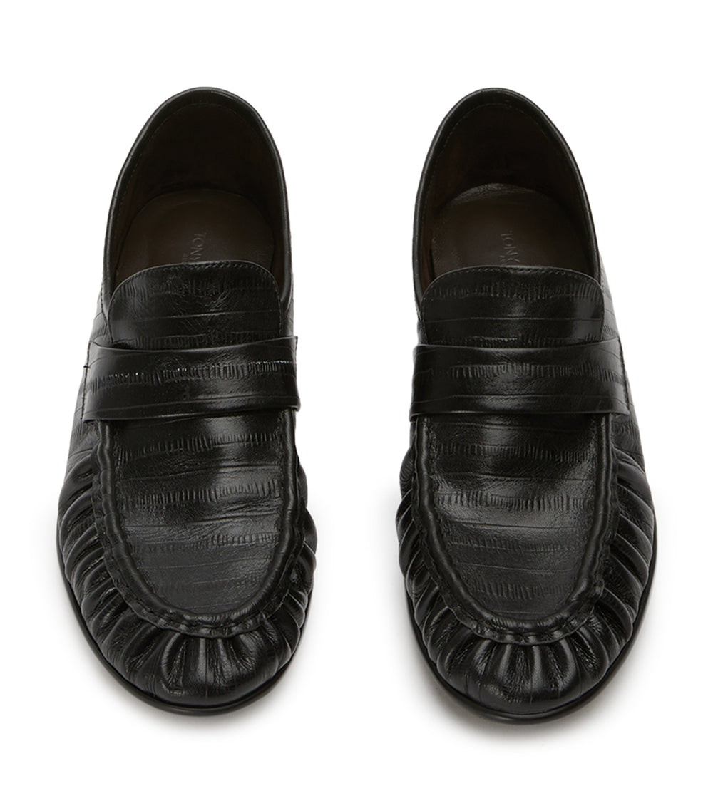 Gatsby Black Anguille Flats - Tony Bianco