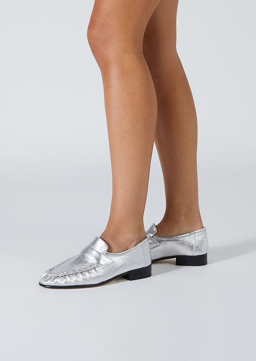 Gatsby Silver Shimmer Flats