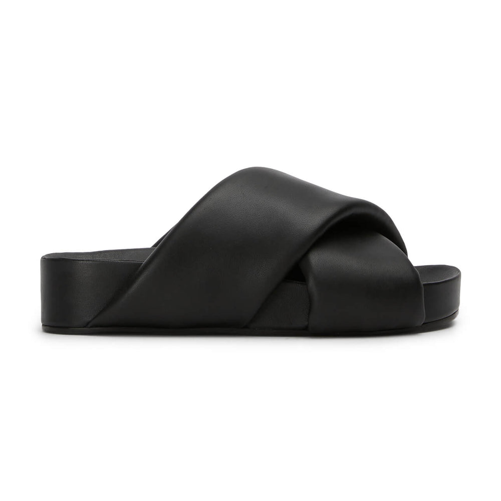 Gem Black Nappa Sandals - Tony Bianco