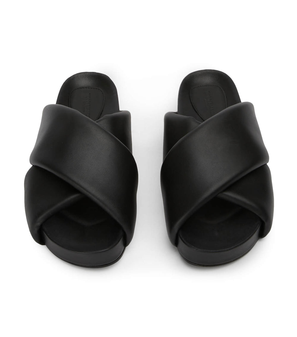 Gem Black Nappa Sandals - Tony Bianco