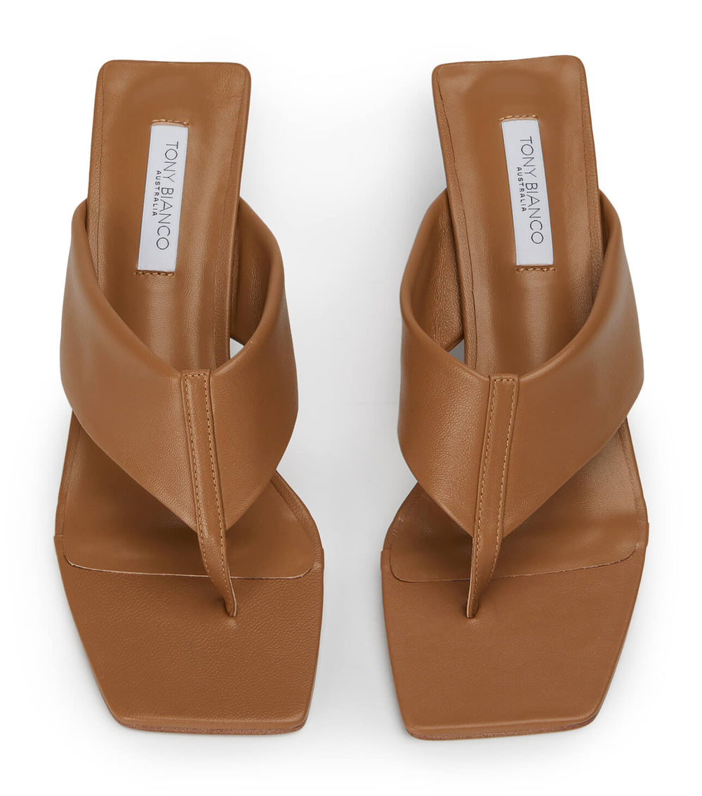 Gemini Tan Nappa Wedges - Tony Bianco