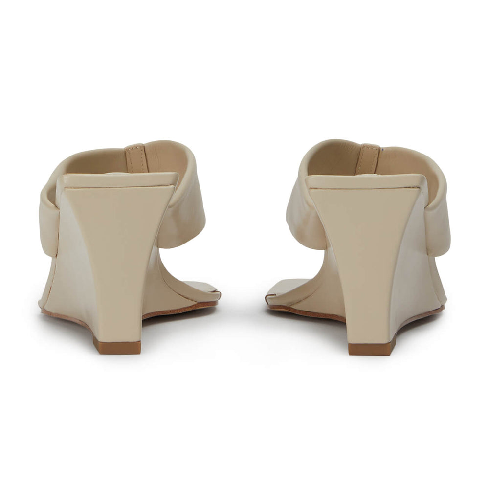 Gemini Vanilla Nappa Wedges - Tony Bianco