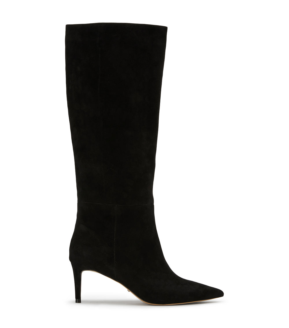 Ghost Black Suede Calf Boots - Tony Bianco