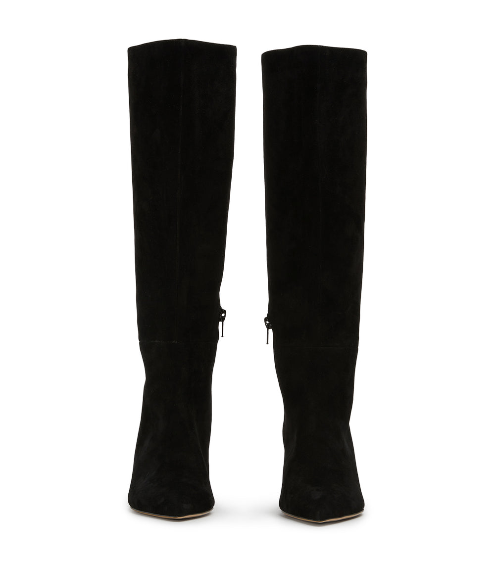 Ghost Black Suede Calf Boots - Tony Bianco