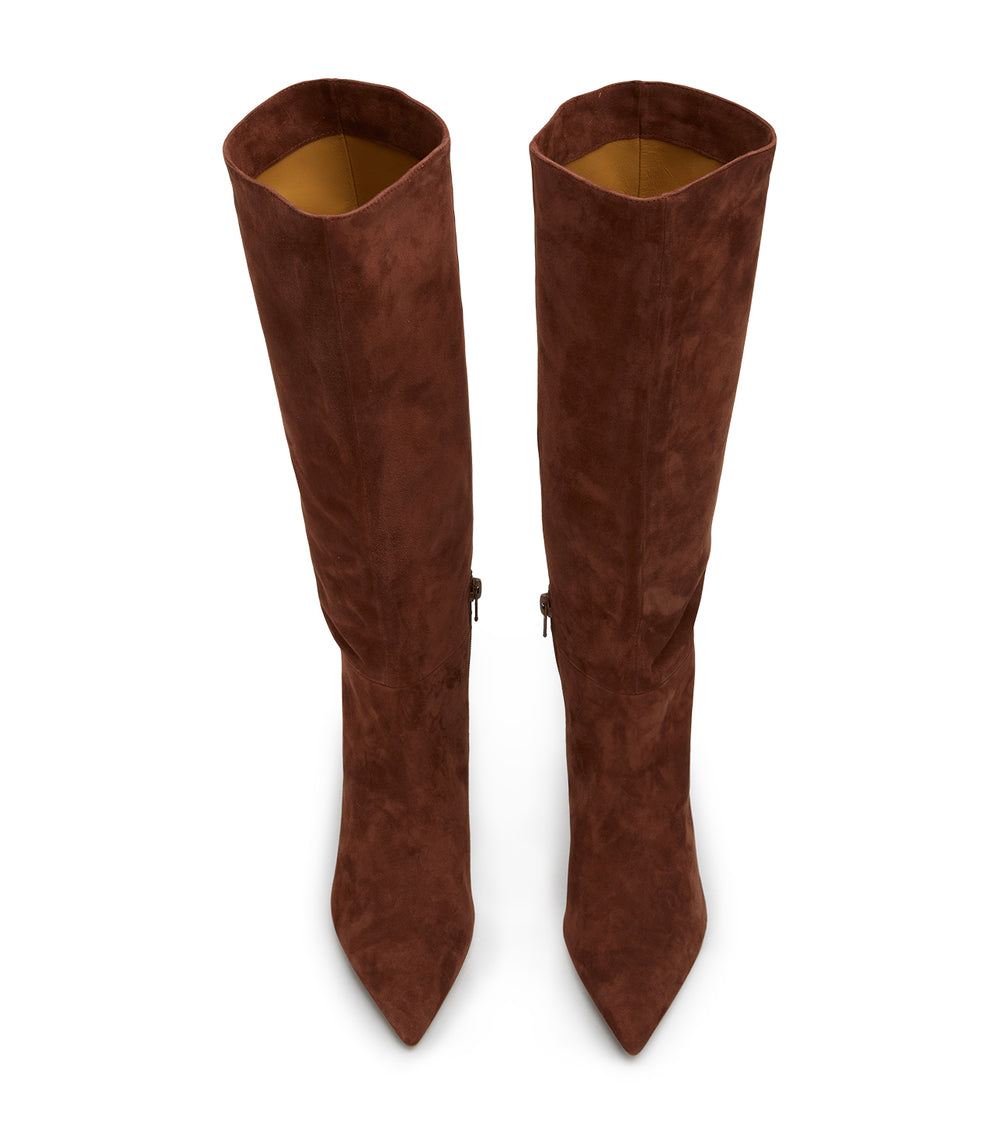 Ghost Walnut Suede Calf Boots - Tony Bianco