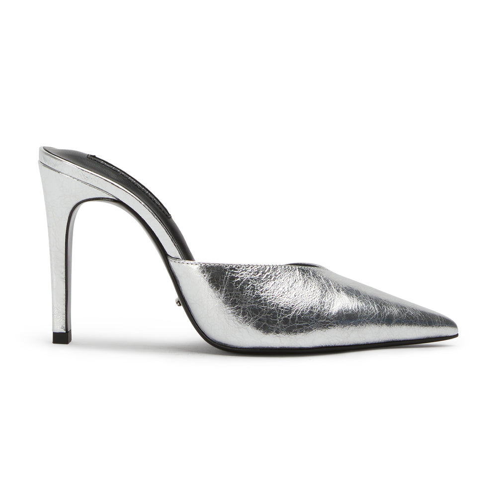 Gosh Silver Vintage Metal Heels - Tony Bianco