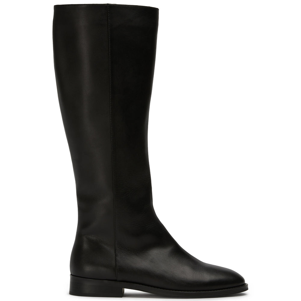 Greta Black Como Calf Boots - Tony Bianco