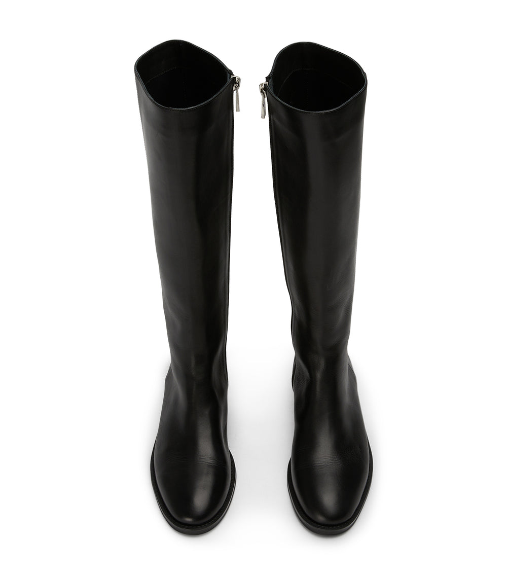 Greta Black Como Calf Boots - Tony Bianco