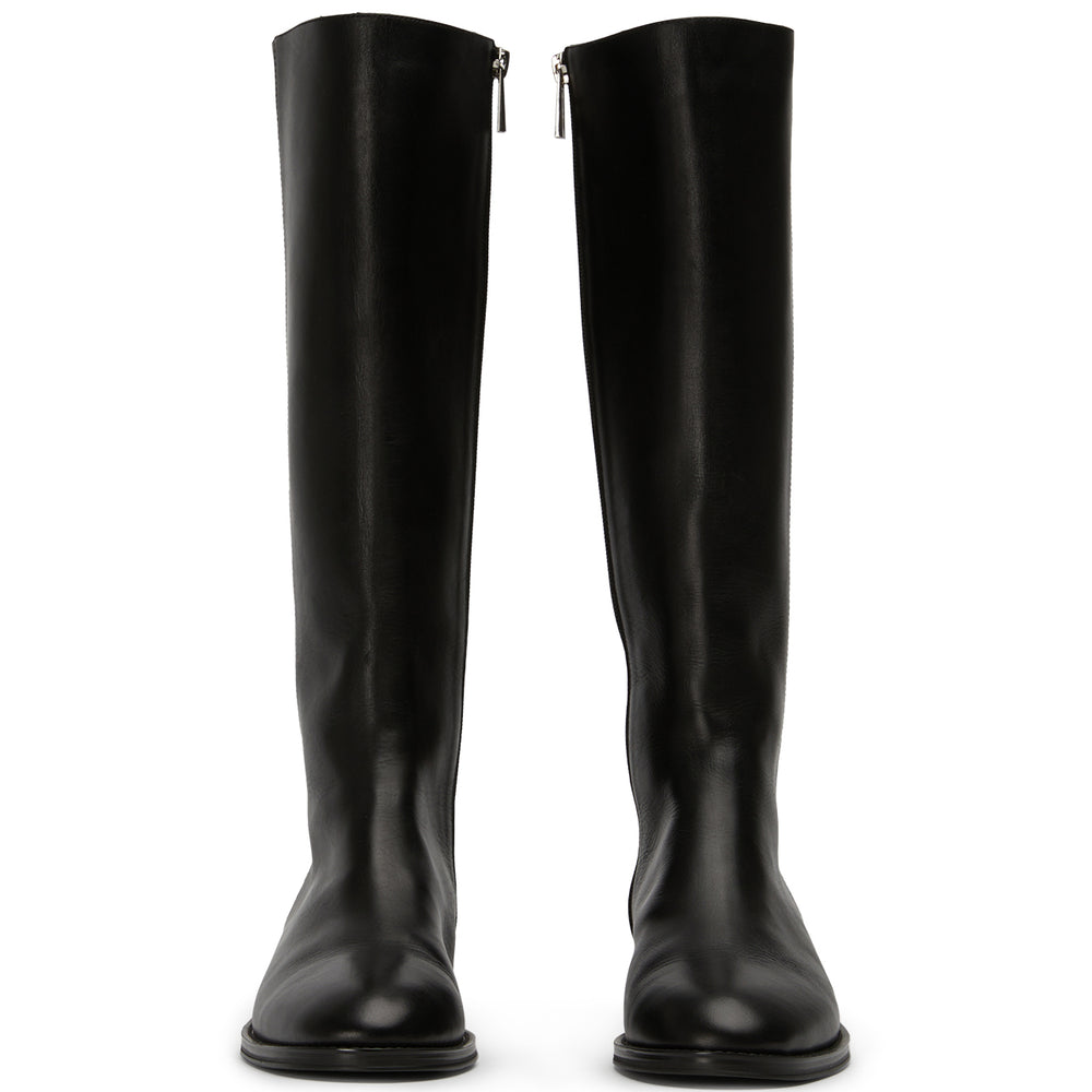 Greta Black Como Calf Boots - Tony Bianco