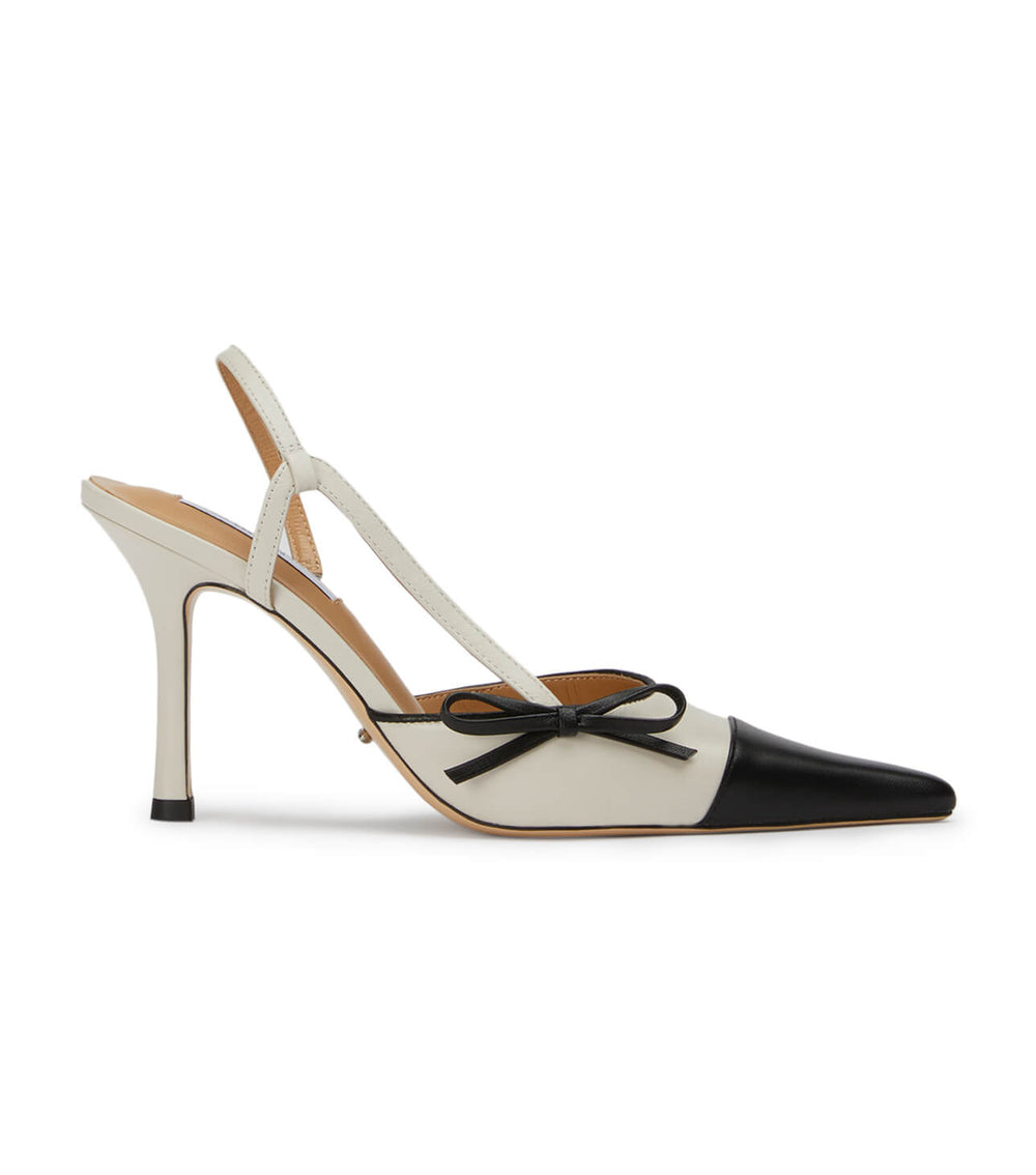 Harmony Bone/Black Heels - Tony Bianco