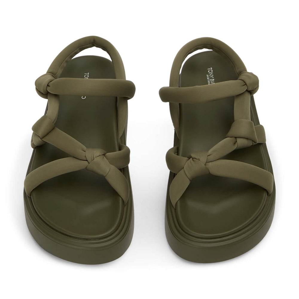 Jasper Khaki Scuba Sandals - Tony Bianco