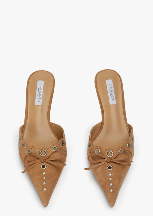 Kae Butterscotch Suede Heels