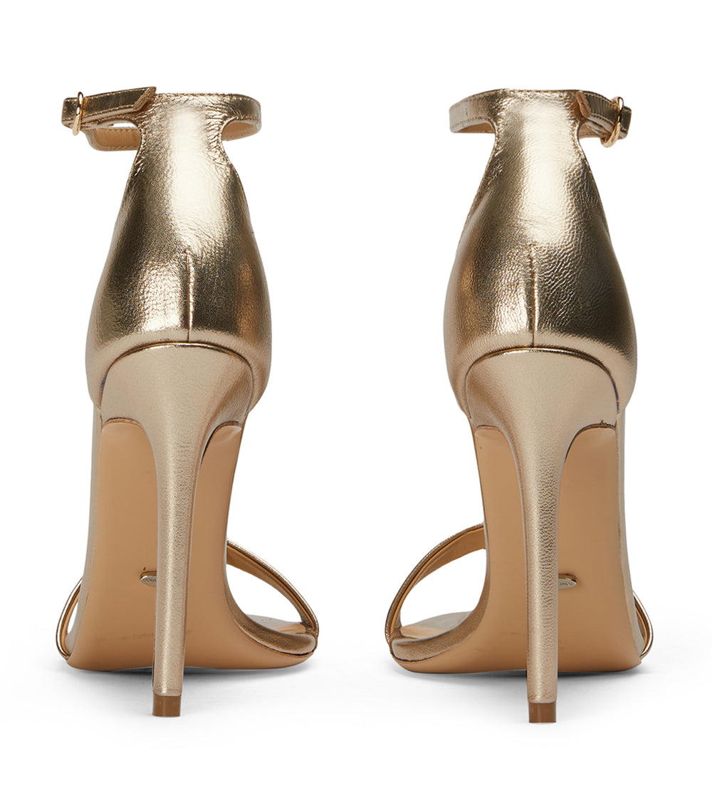 Kameo Amber Nappa Metallic Heels - Tony Bianco