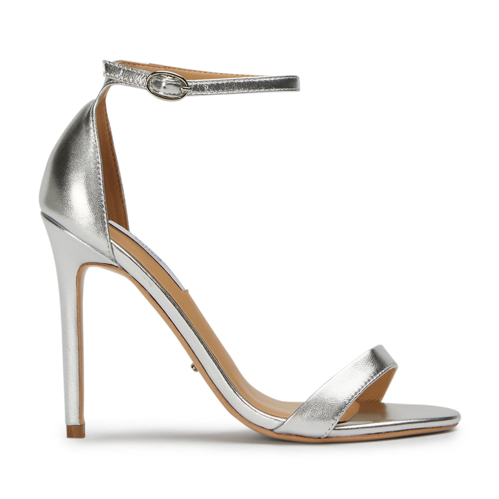 Kameo Silver Nappa Metallic Heels - Tony Bianco