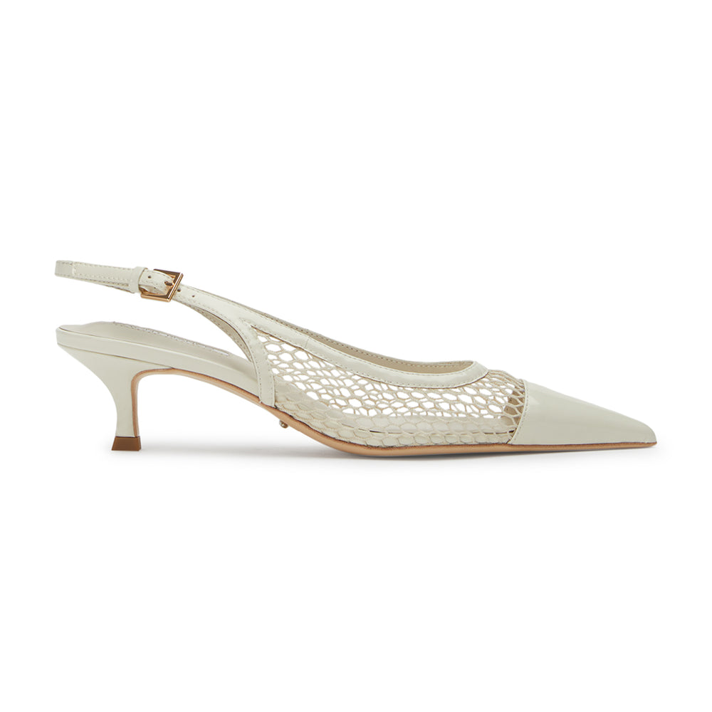 Kendall Natural Mesh/Patent Heels - Tony Bianco