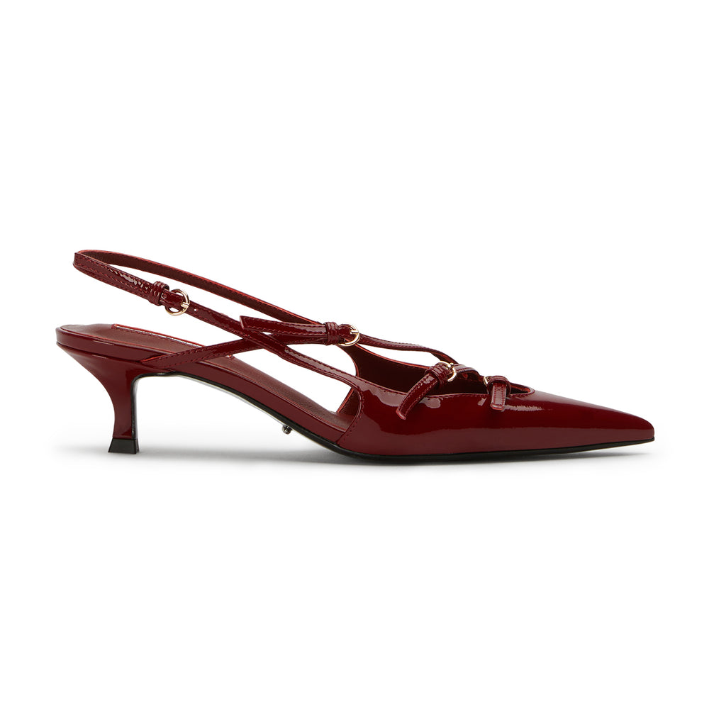 Koko Bordeaux Patent Heels - Tony Bianco