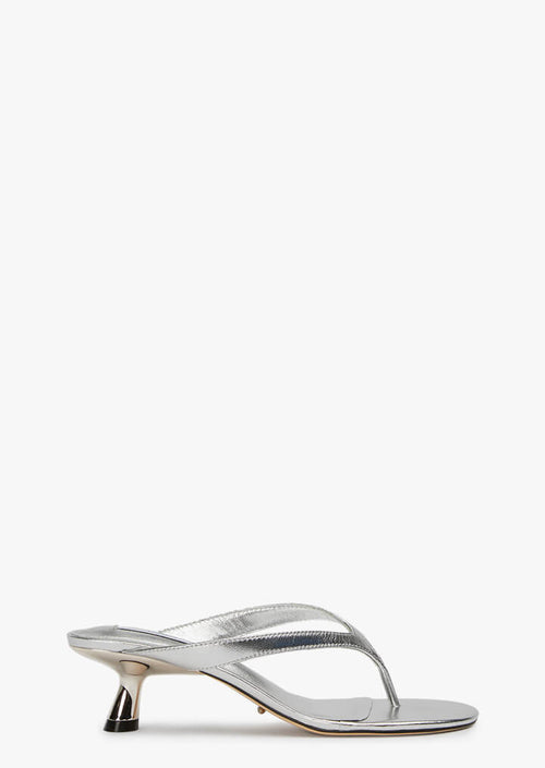 Krista Silver Nappa Metallic Heels