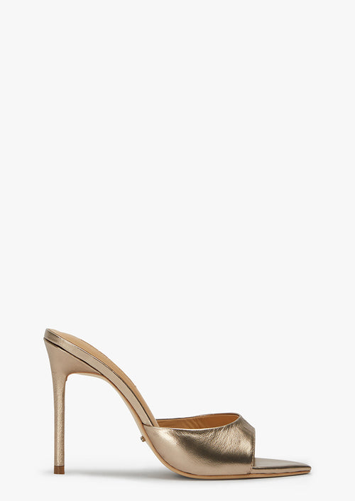 Malibu Amber Nappa Metallic Heels