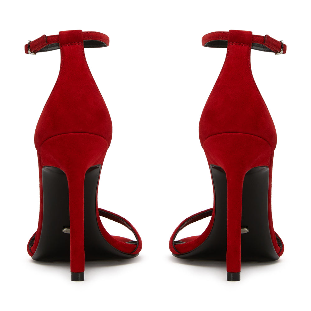 Martini Red Suede Heels - Tony Bianco