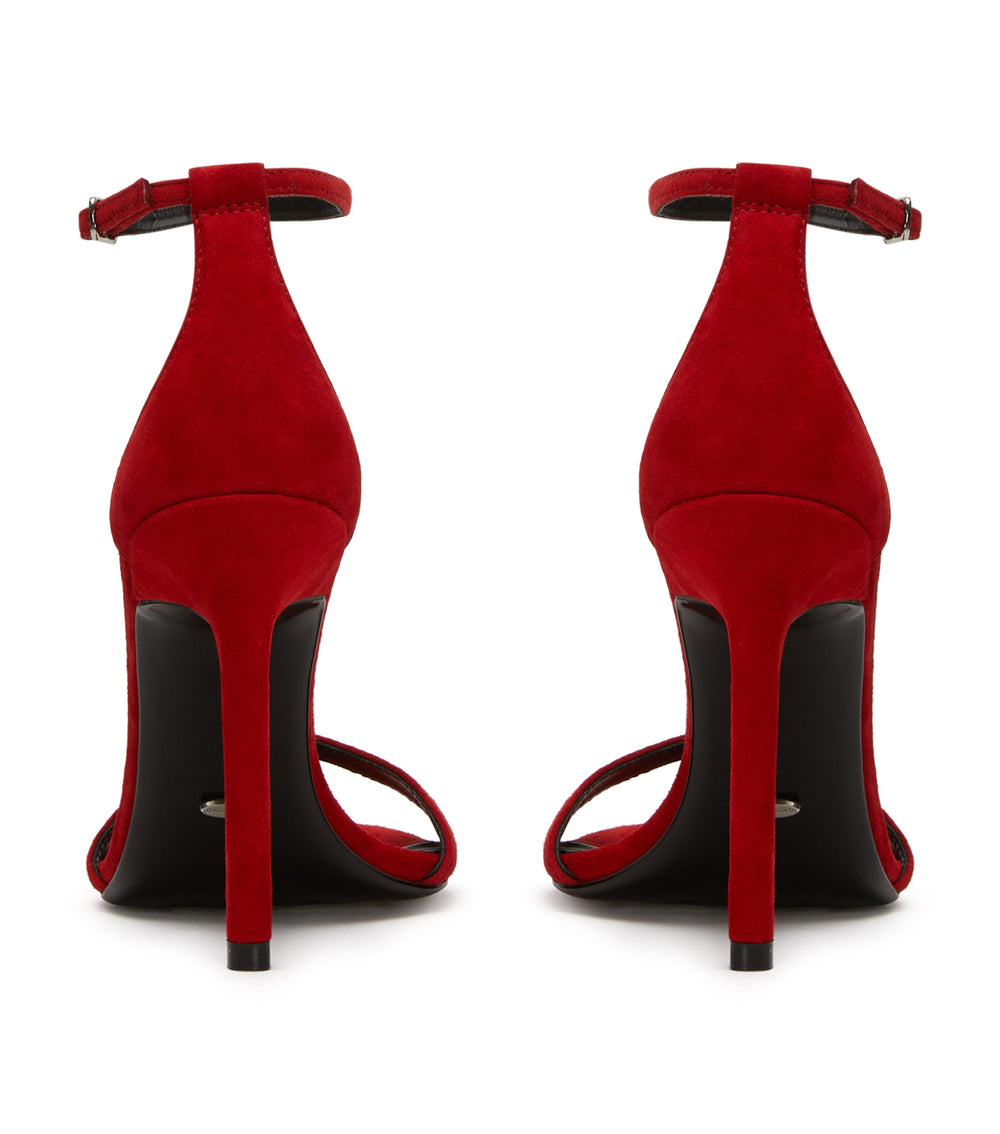 Martini Red Suede Heels - Tony Bianco