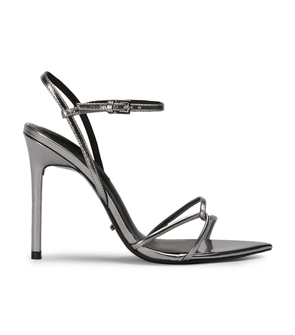 Maya Gunmetal Glimmer Heels - Tony Bianco