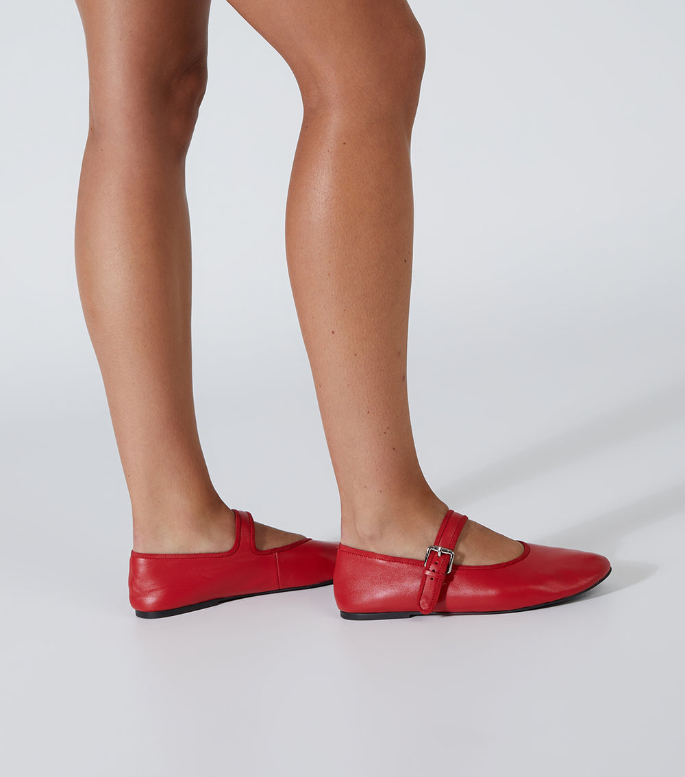 Meadow Ruby Nappa Flats - Tony Bianco