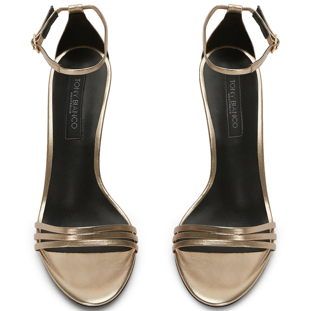 Melody Amber Nappa Metallic Heels - Tony Bianco