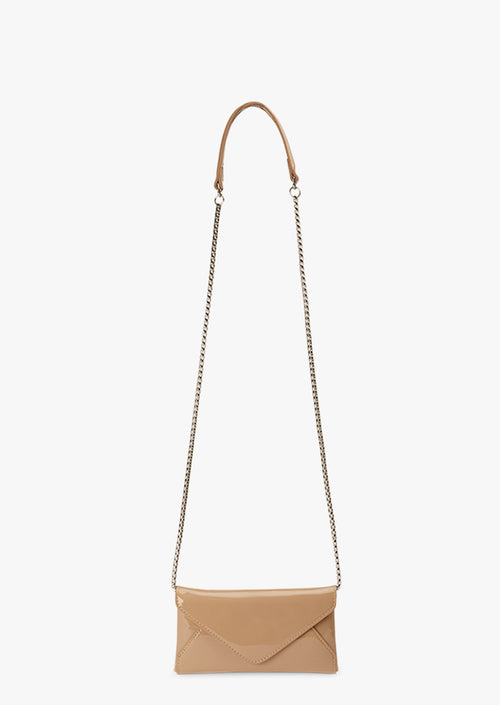 Myssa Nude Patent Mini Handbags