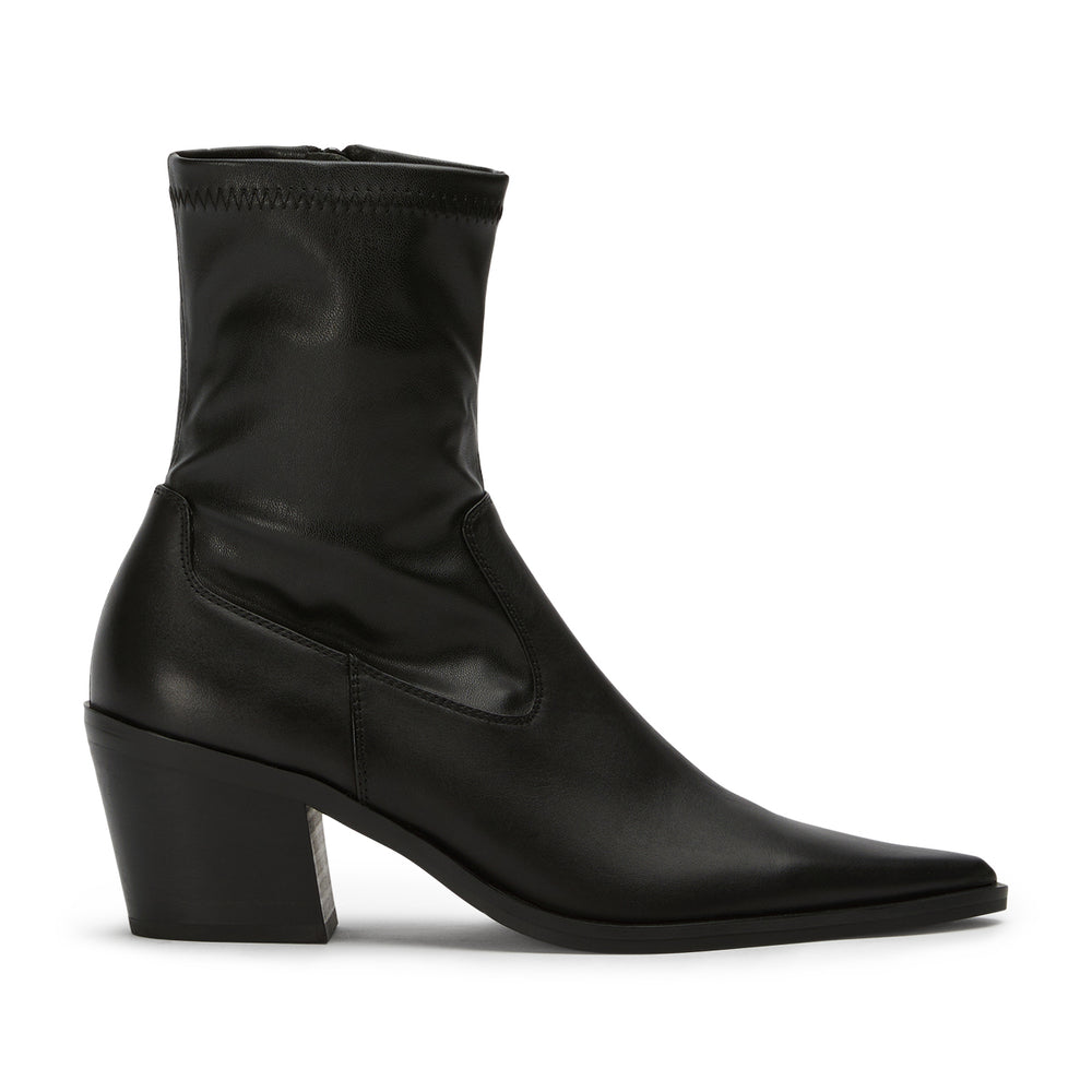 Newport Black Como/Black Venezia Ankle Boots - Tony Bianco