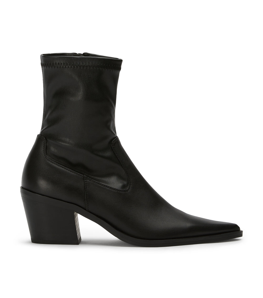 Newport Black Como/Black Venezia Ankle Boots - Tony Bianco