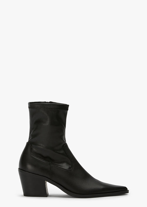 Newport Black Como/Black Venezia Ankle Boots