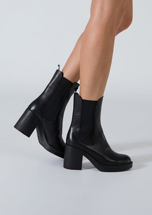 Nova Black Como Ankle Boots