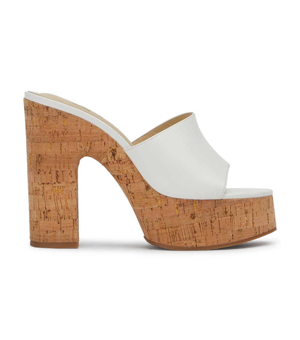 Peach White Nappa Heels - Tony Bianco