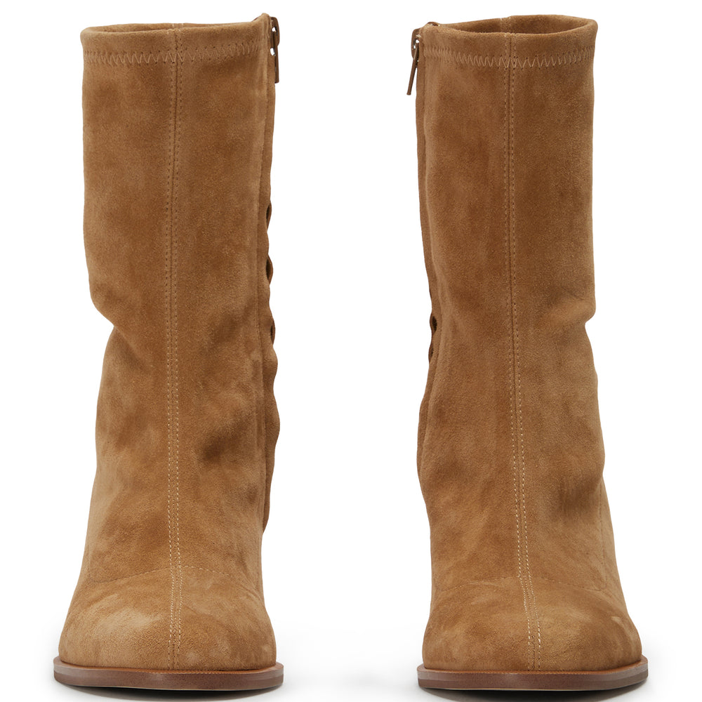 Persia Tan Hudson Suede Ankle Boots - Tony Bianco