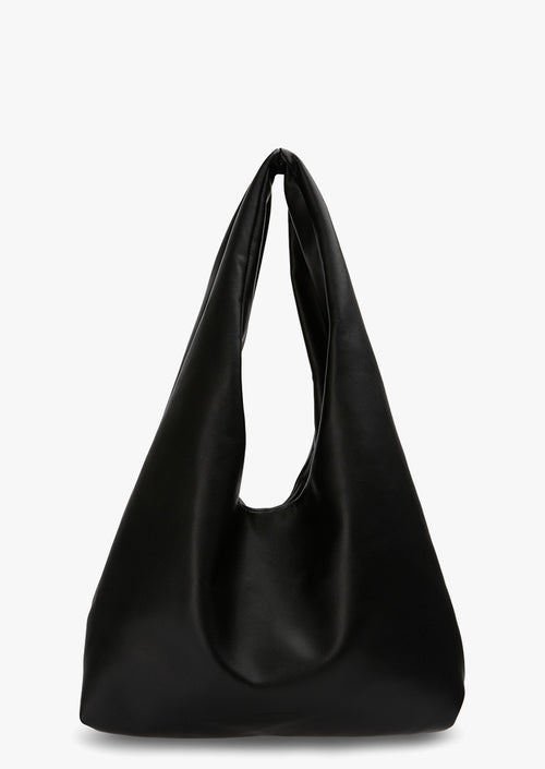 Piere Black Nappa Shoulder Bag