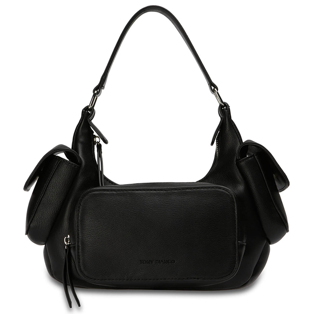 Shanty Black Nappa Shoulder Bag - Tony Bianco