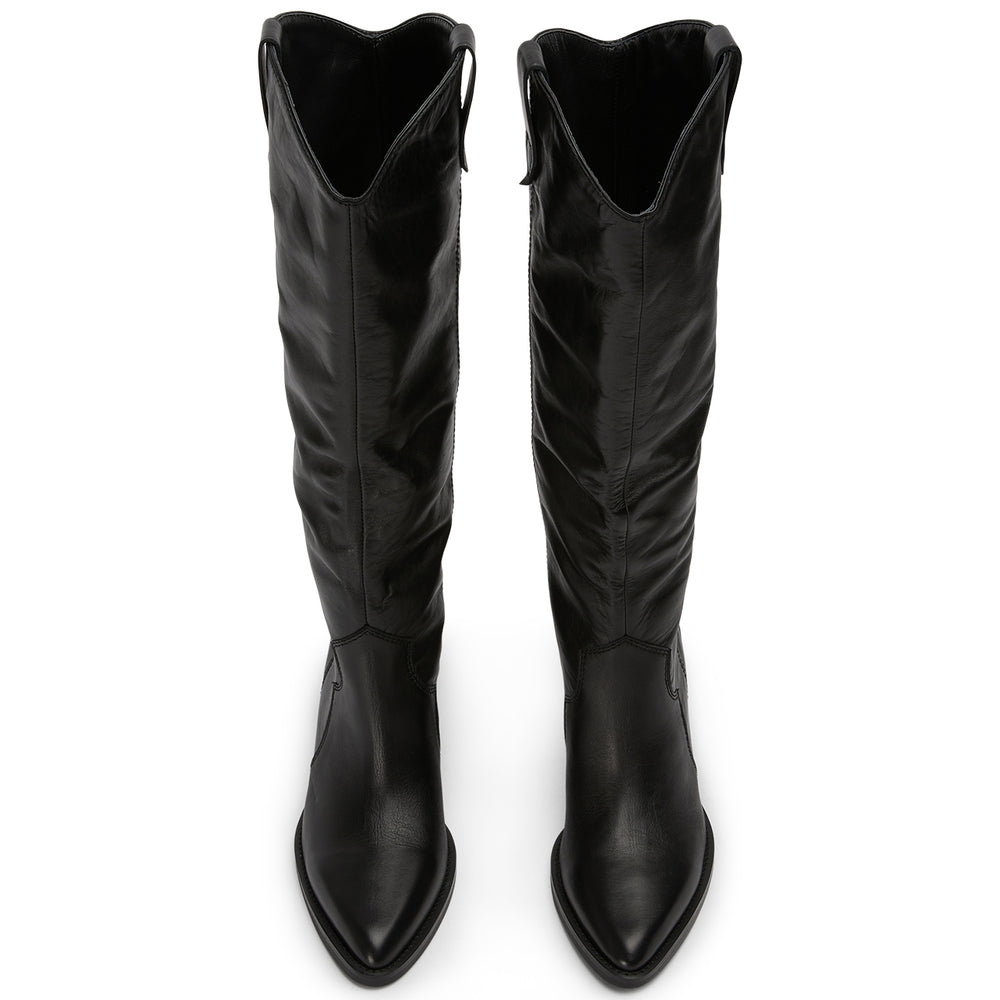 Presley Black Venice Calf Boots - Tony Bianco